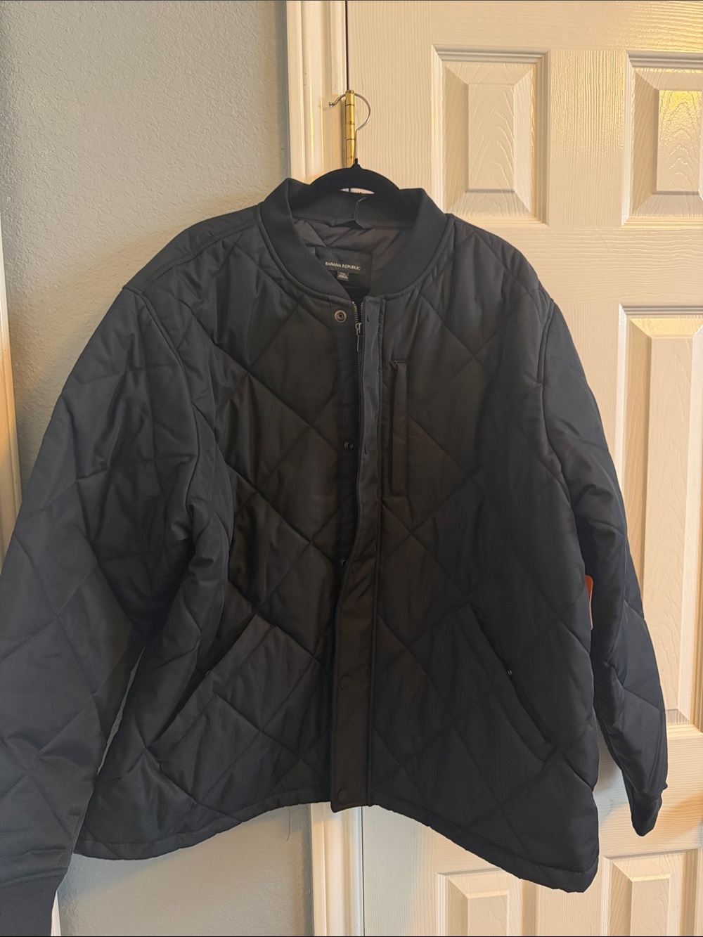 Banana Republic Quilted Lightweight Jacket - Navy